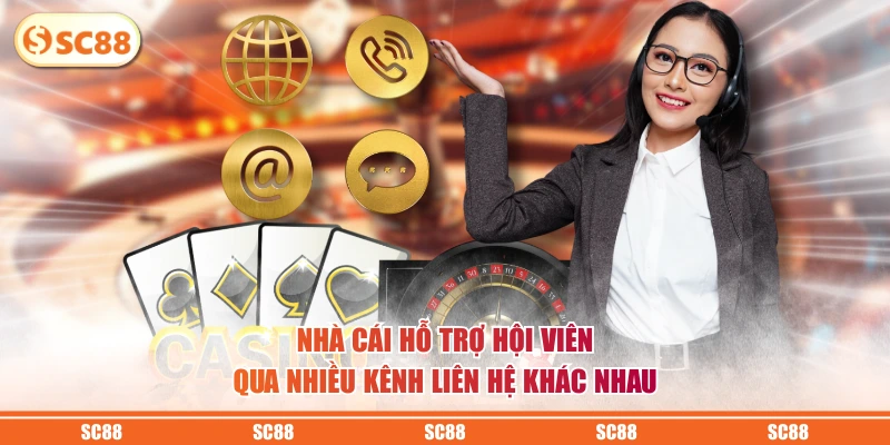 SC88 13 Nhà cái hỗ trợ hội viên qua nhiều kênh liên hệ khác nhau