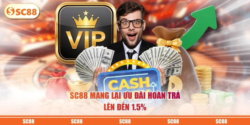 SC88 16 SC88 mang lại ưu đãi hoàn trả lên đến 1.5%